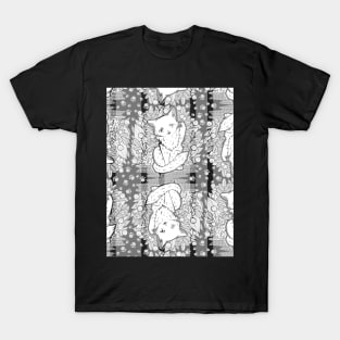 Kitty Final Boss Pattern T-Shirt